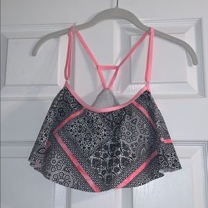 Bikini Top Black, White, and Pink